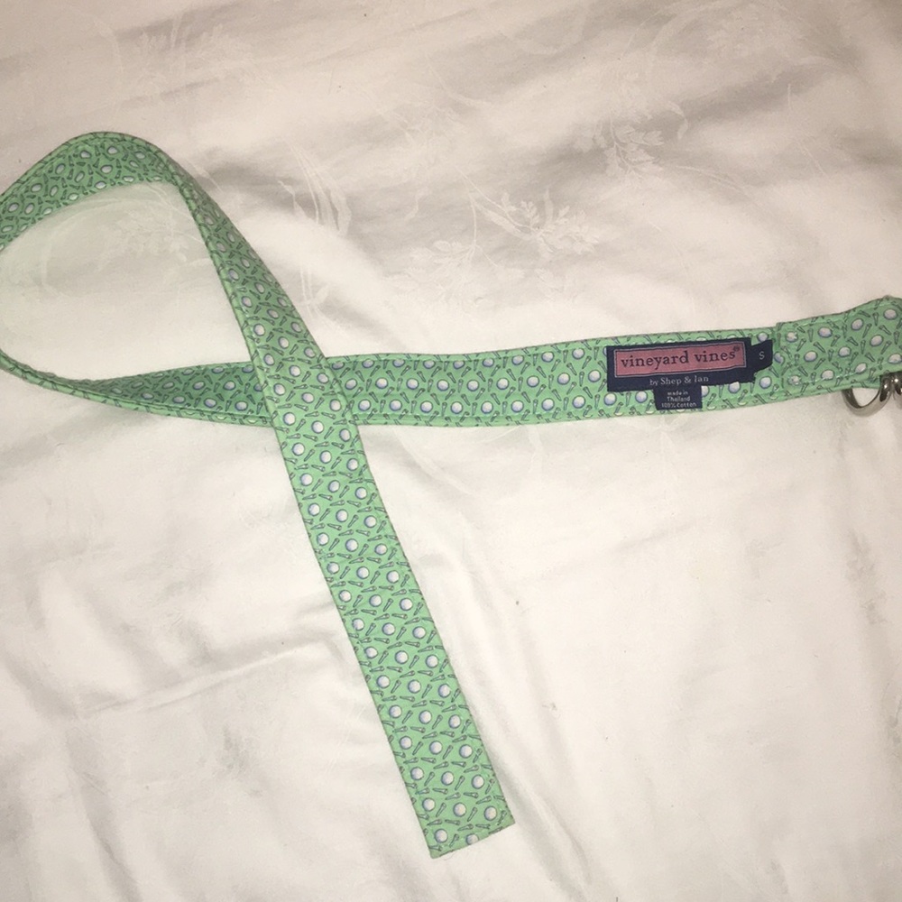 Pastel Green Vineyard Vines Golf Belt